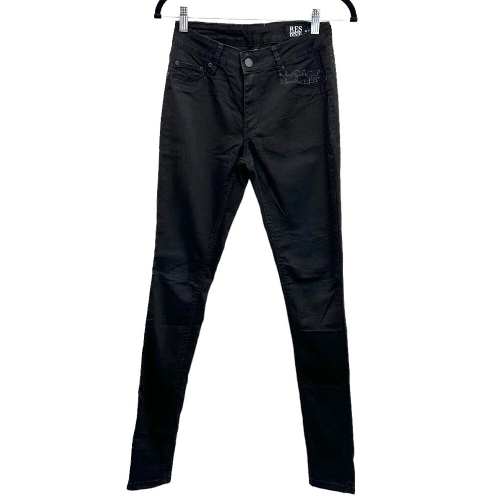 RES Denim True Black Kitty Skinny Jeans Size 26
